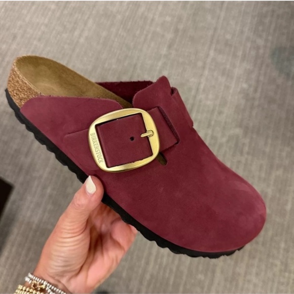 Birkenstock Shoes - BIRKENSTOCK Boston Big Buckle Women's Clog in Berry Crush